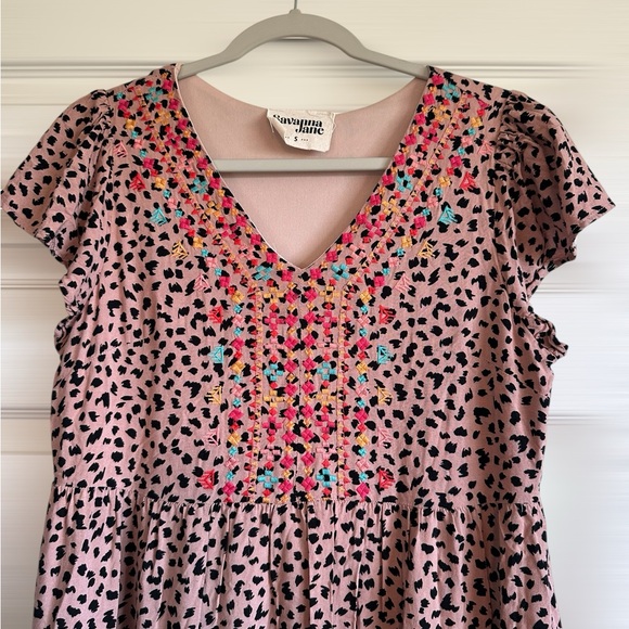 Savanna Jane Pink Patterned Dress - Picture 4 of 9